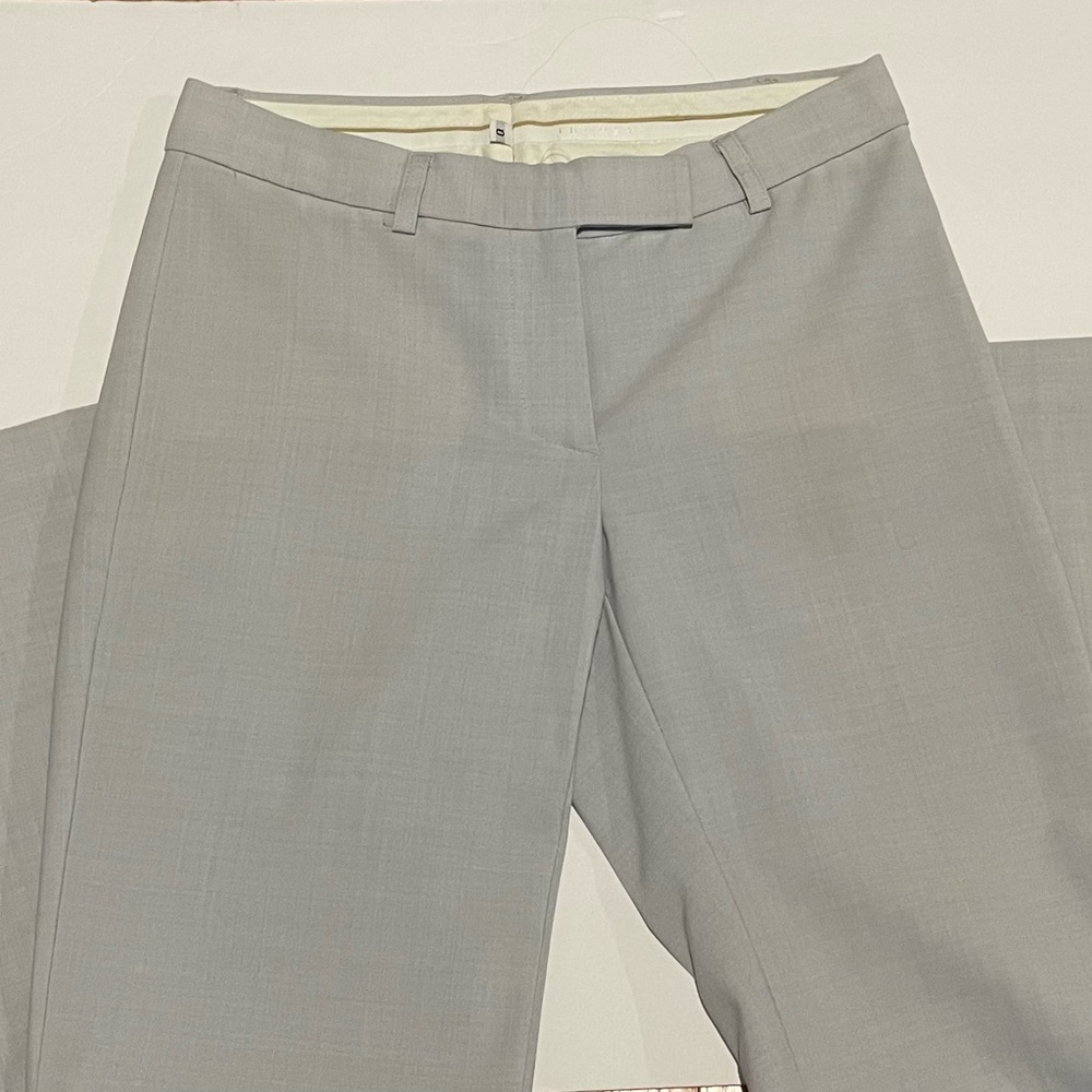 Theory Light Gray Flare Dress Pants - Size 0
